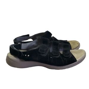 Clarks Cushion Comfort Soft Strappy Sandals shoes sz 9.5W
